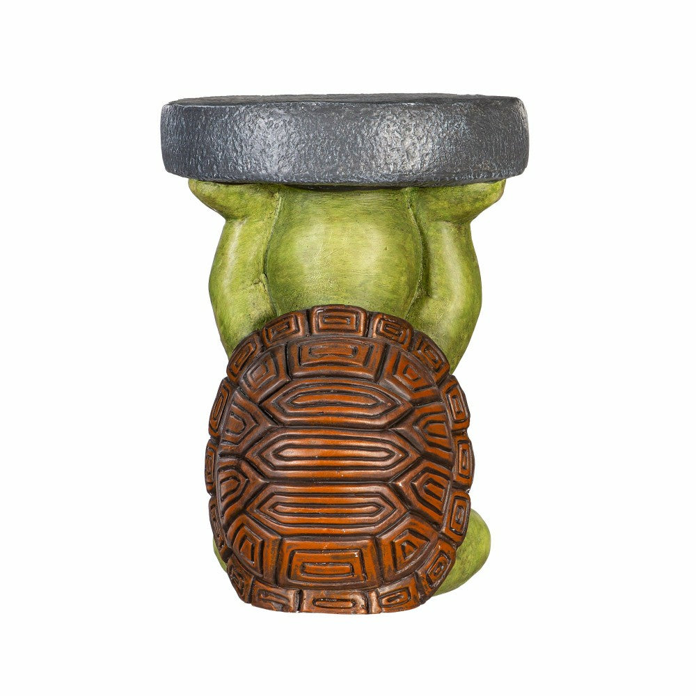 Plow & Hearth 17" Resin Turtle Patio Table