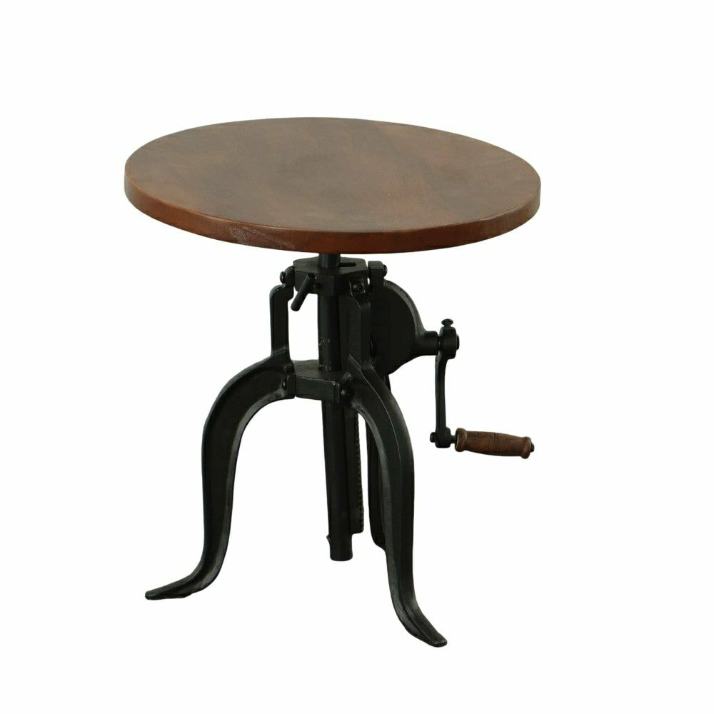 Plow & Hearth Regan Adjustable Accent Table, Chestnut