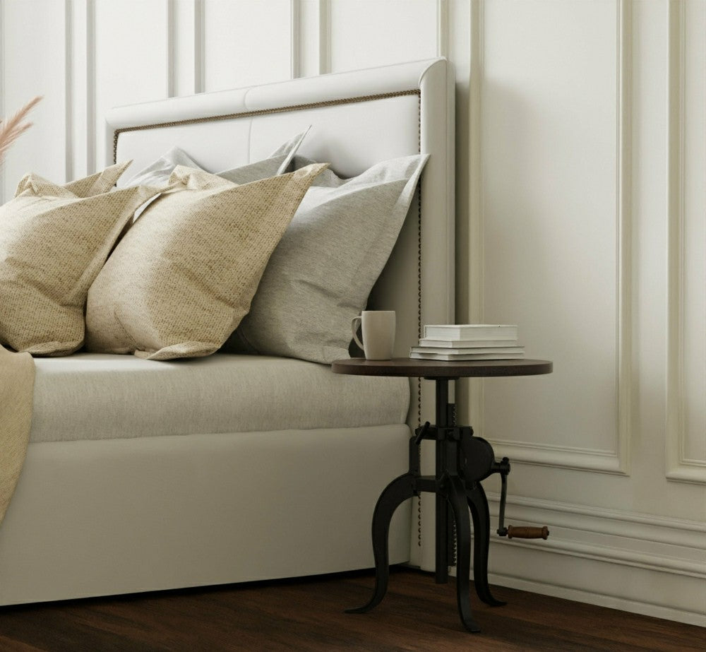 Plow & Hearth Regan Adjustable Accent Table, Chestnut