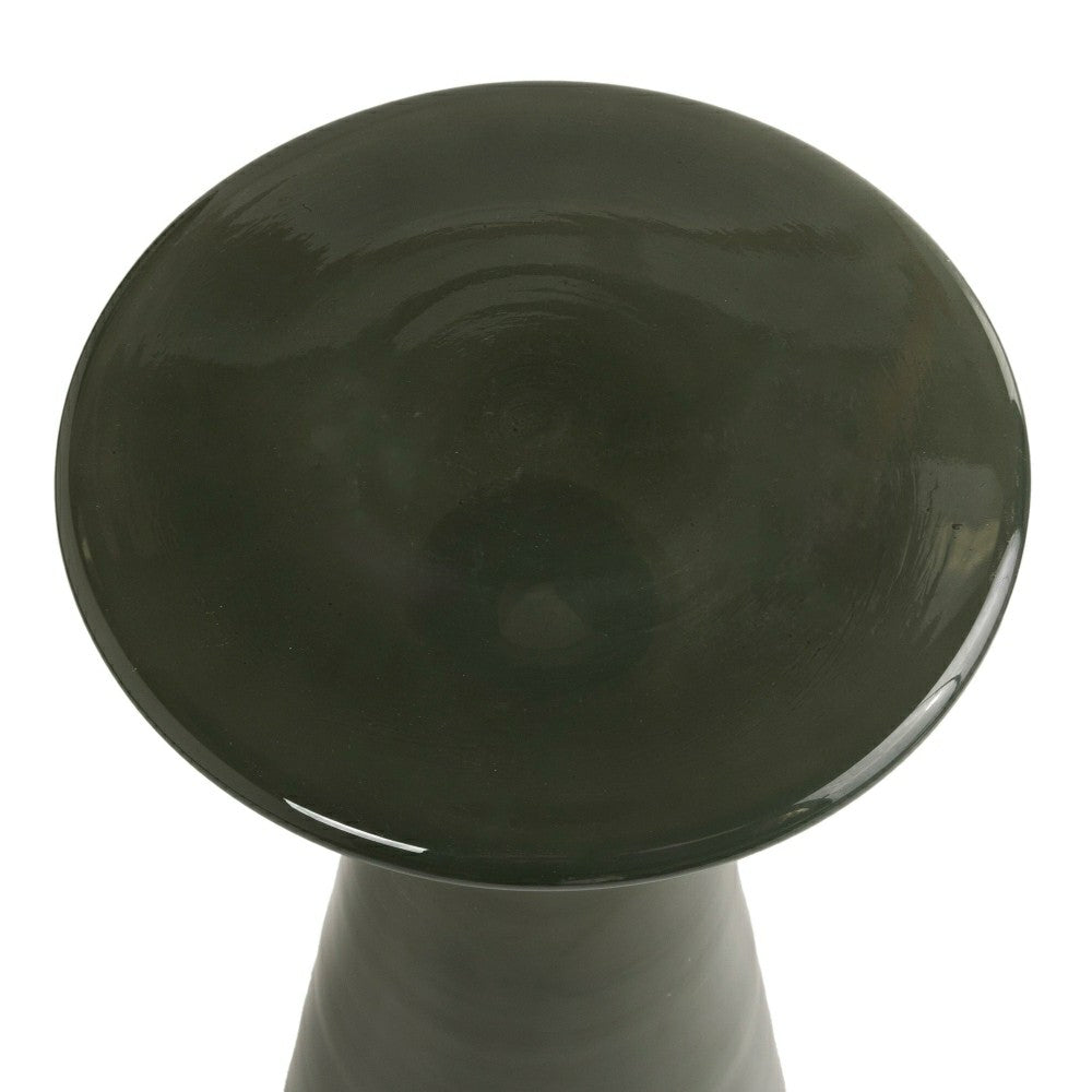 Plow & Hearth Milky Glass Drink Table