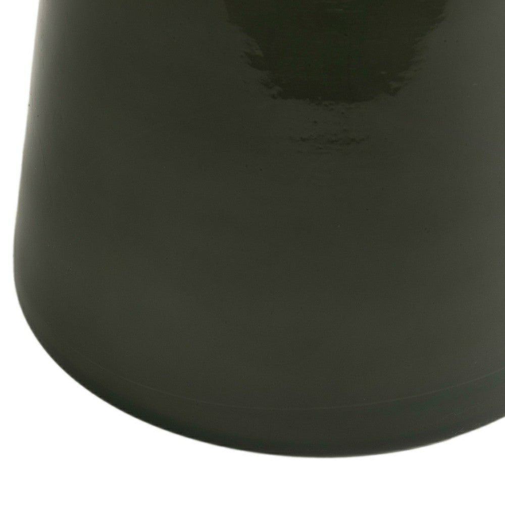 Plow & Hearth Milky Glass Drink Table