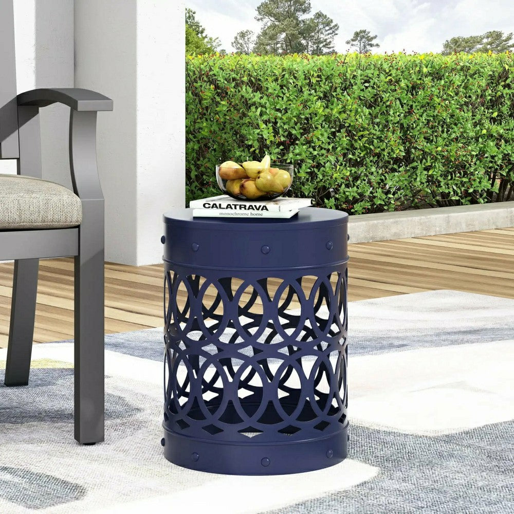 Plow & Hearth Riviera Outdoor Metal Large End Table