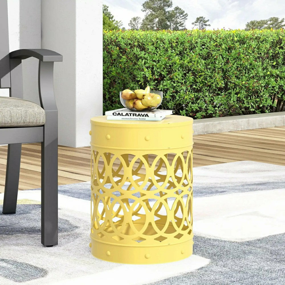 Plow & Hearth Riviera Outdoor Metal Large End Table
