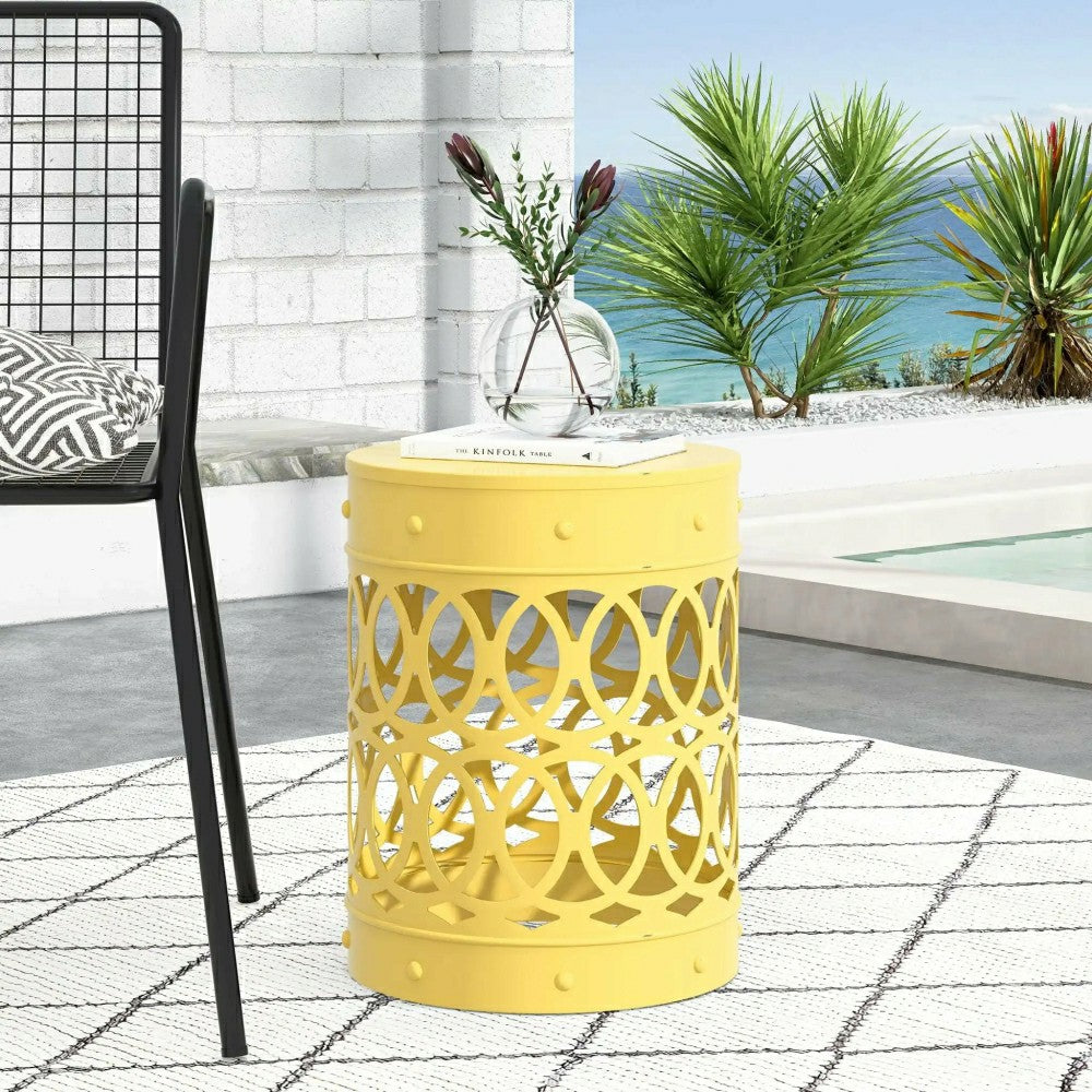 Plow & Hearth Riviera Outdoor Metal Large End Table