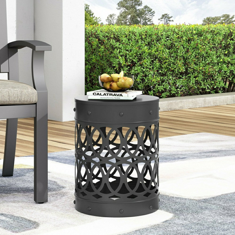 Plow & Hearth Riviera Outdoor Metal Large End Table