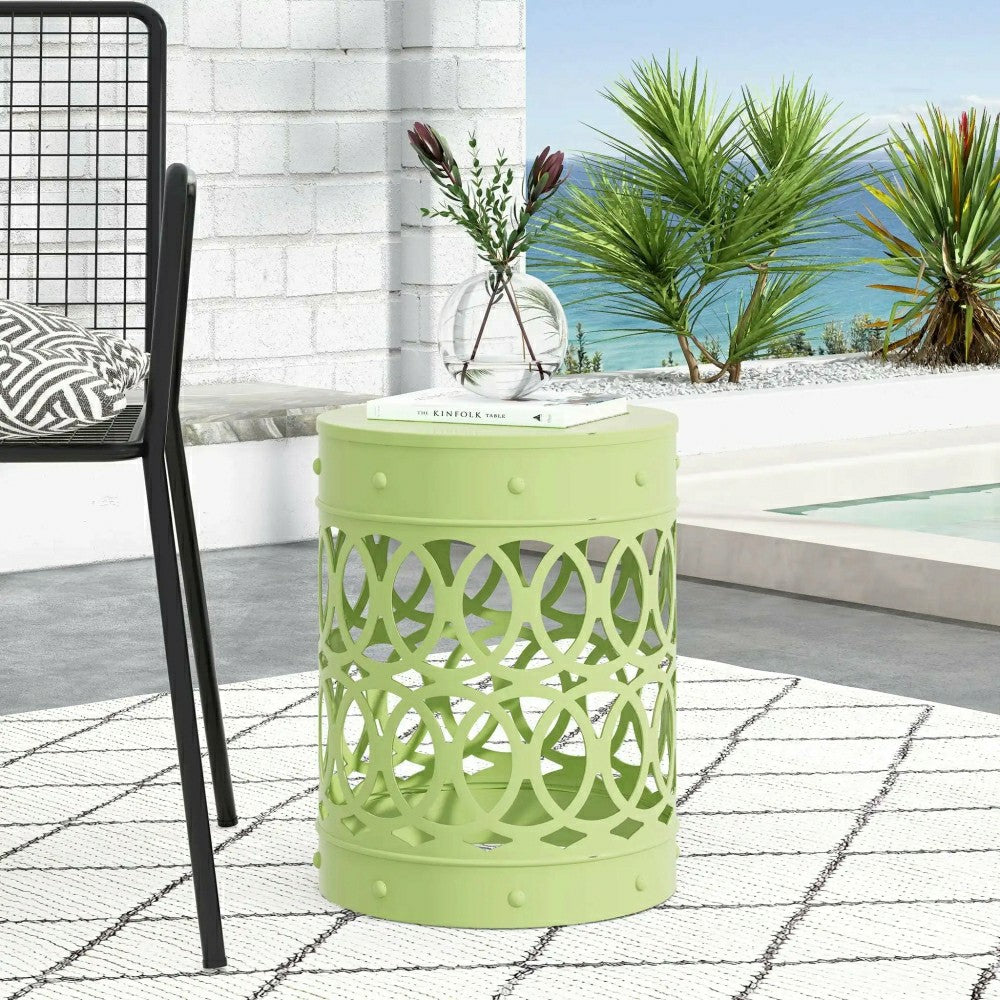 Plow & Hearth Riviera Outdoor Metal Large End Table