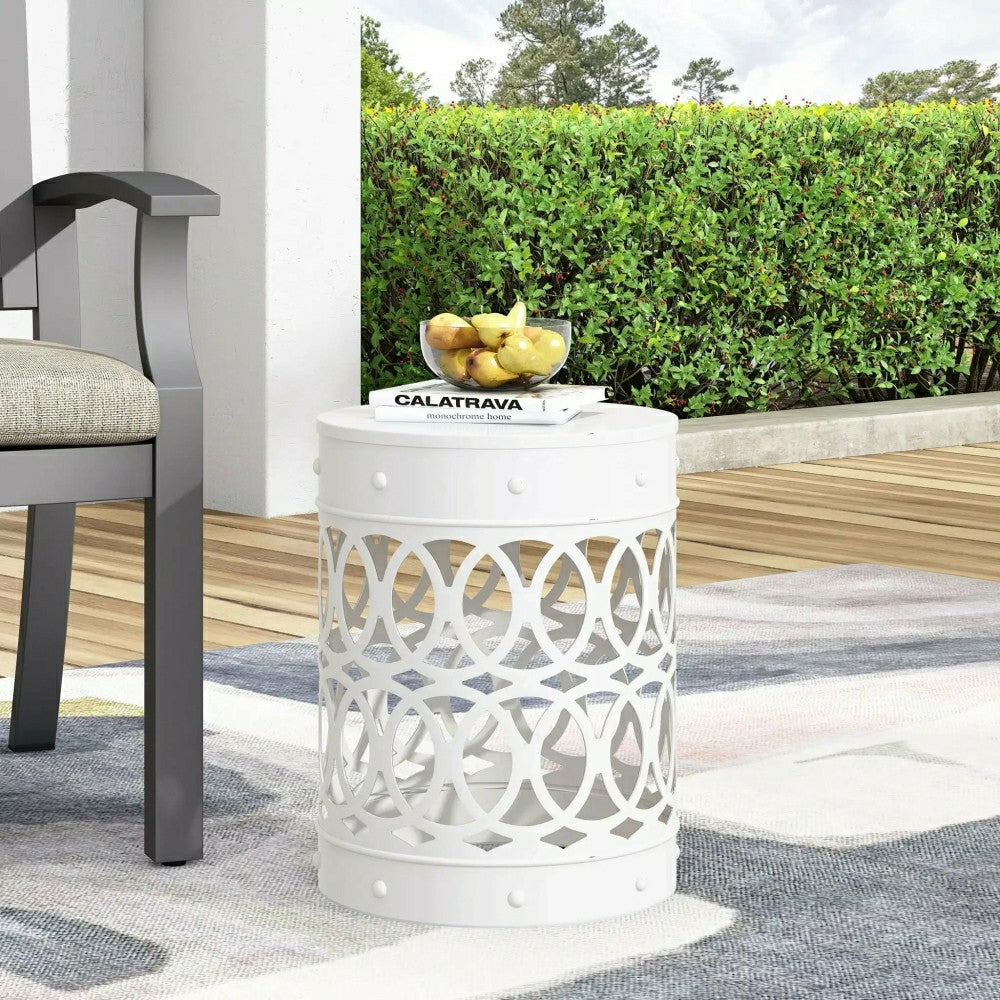 Plow & Hearth Riviera Outdoor Metal Large End Table