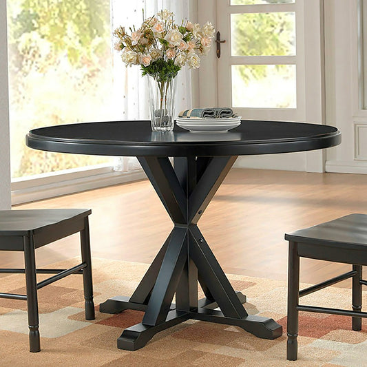 Plow & Hearth 48" Round Trestle Dining Table
