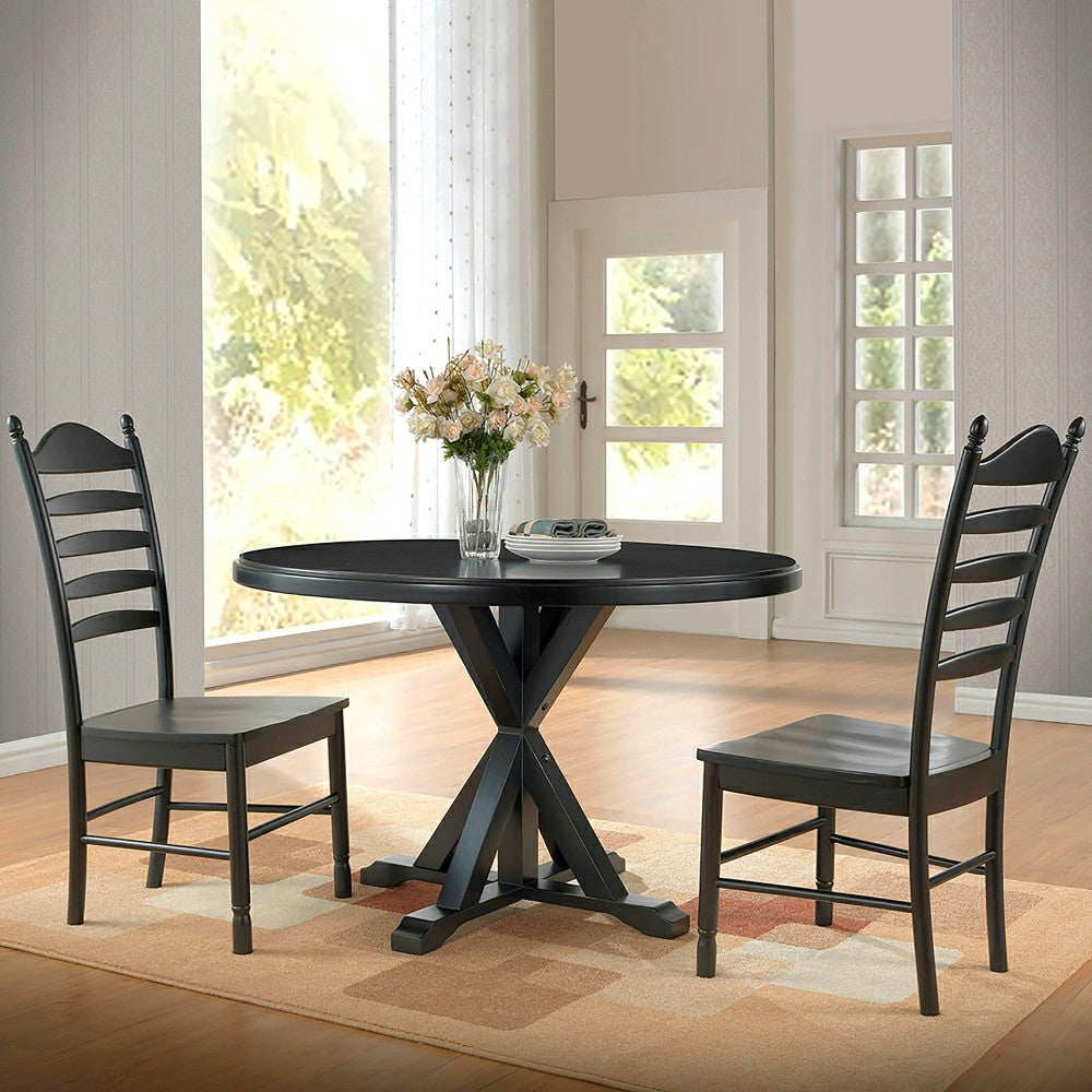 Plow & Hearth 48" Round Trestle Dining Table