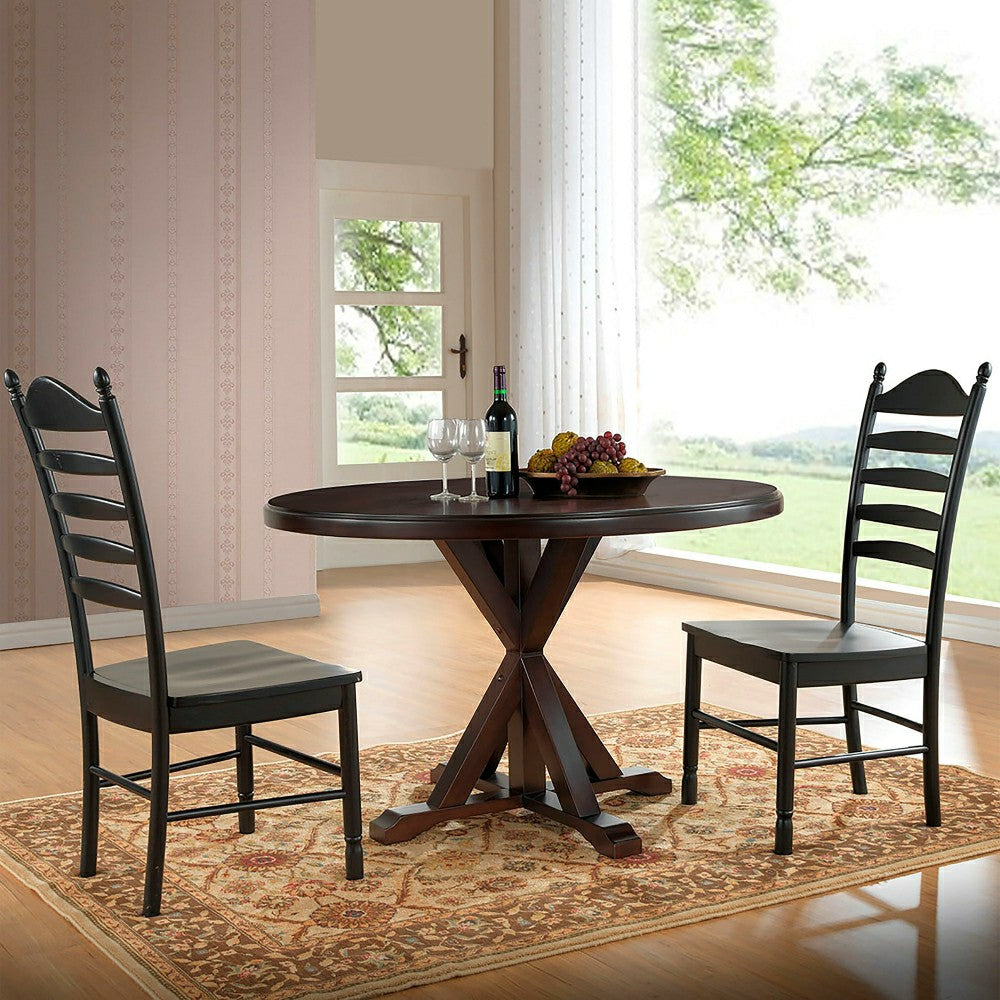Plow & Hearth 48" Round Trestle Dining Table