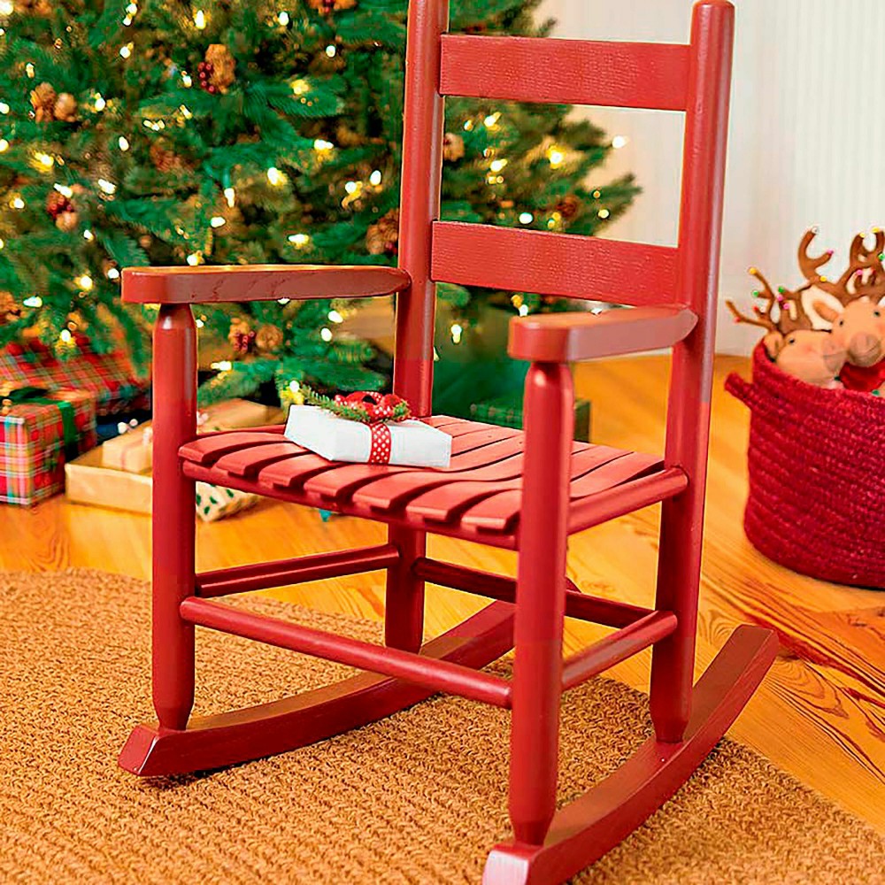Plow & Hearth Childs Oak Ladderback Rocker