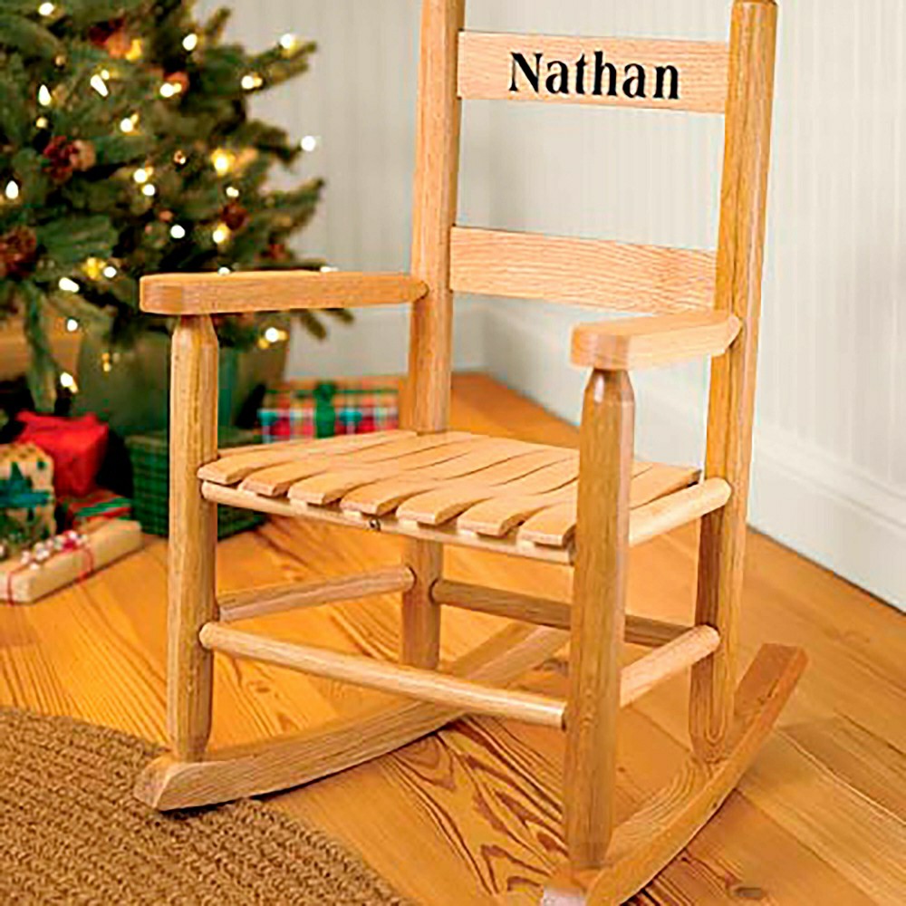 Plow & Hearth Child's Oak Ladderback Rocker