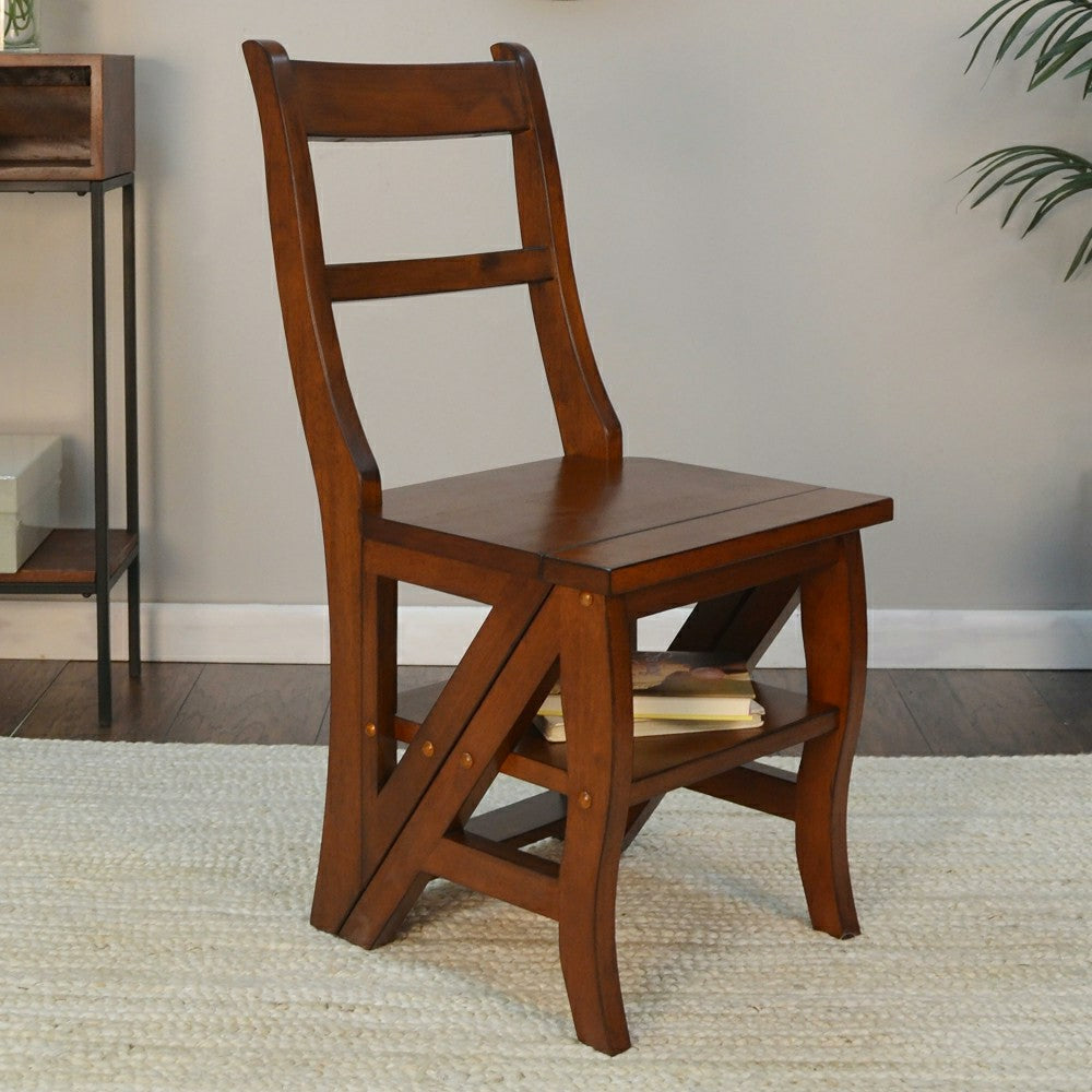 Plow & Hearth Reproduction Parawood Ben Franklin Convertible Ladder Chair