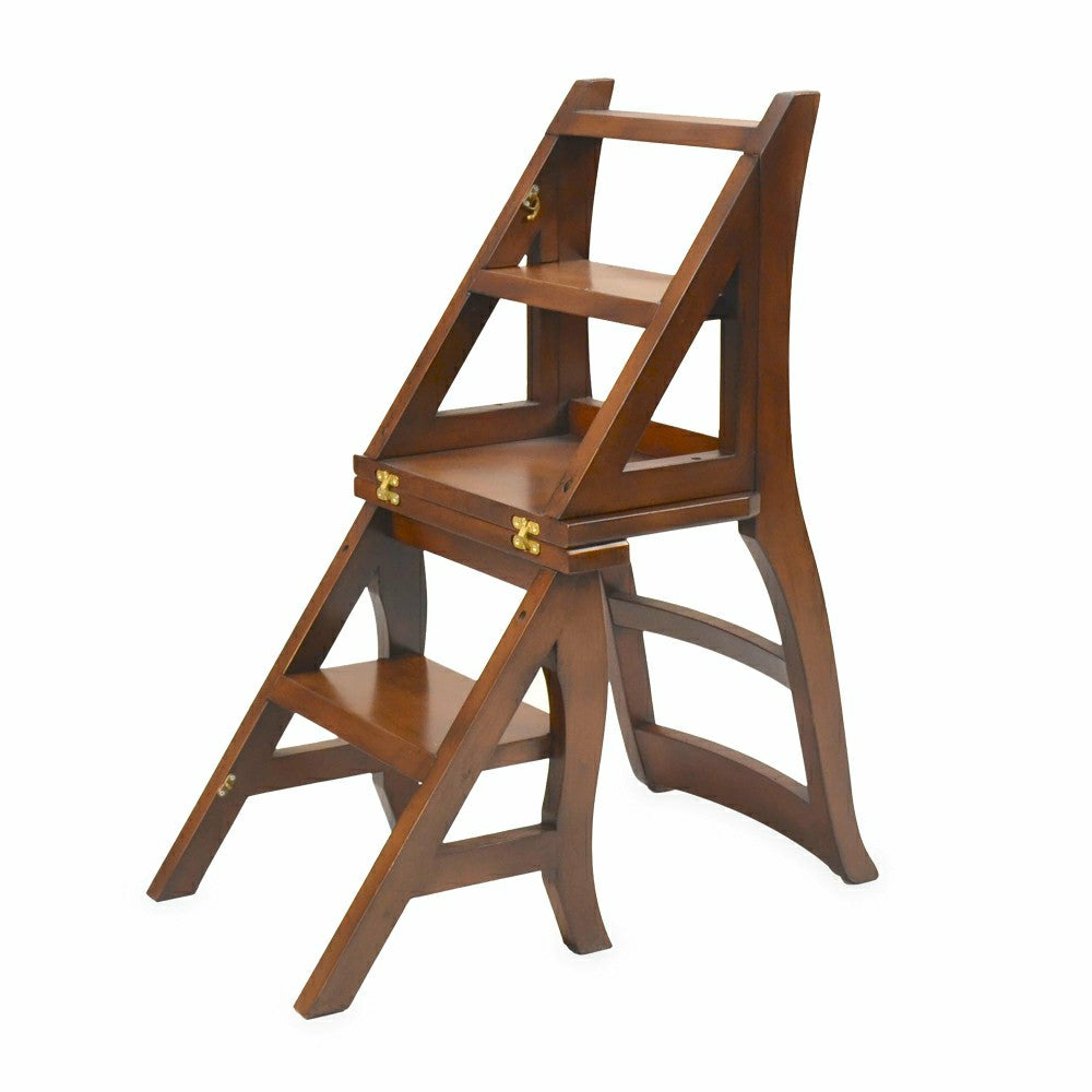 Plow & Hearth Reproduction Parawood Ben Franklin Convertible Ladder Chair
