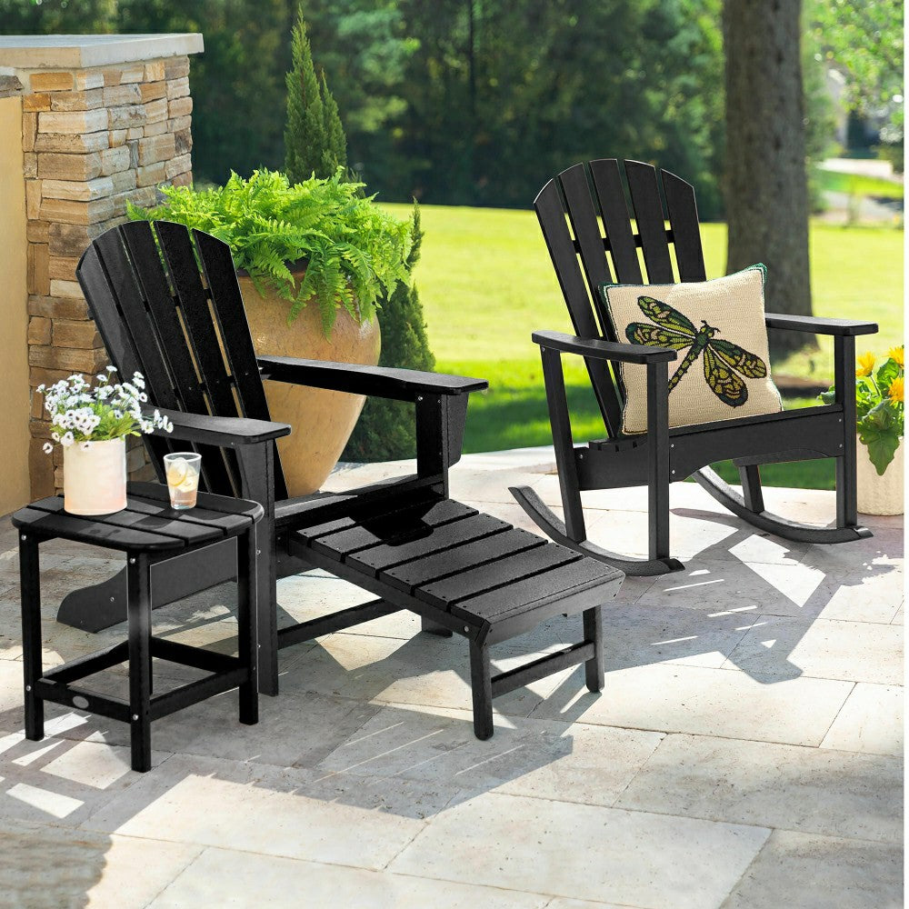 Plow & Hearth POLYWOOD Adirondack Chair with Ottoman