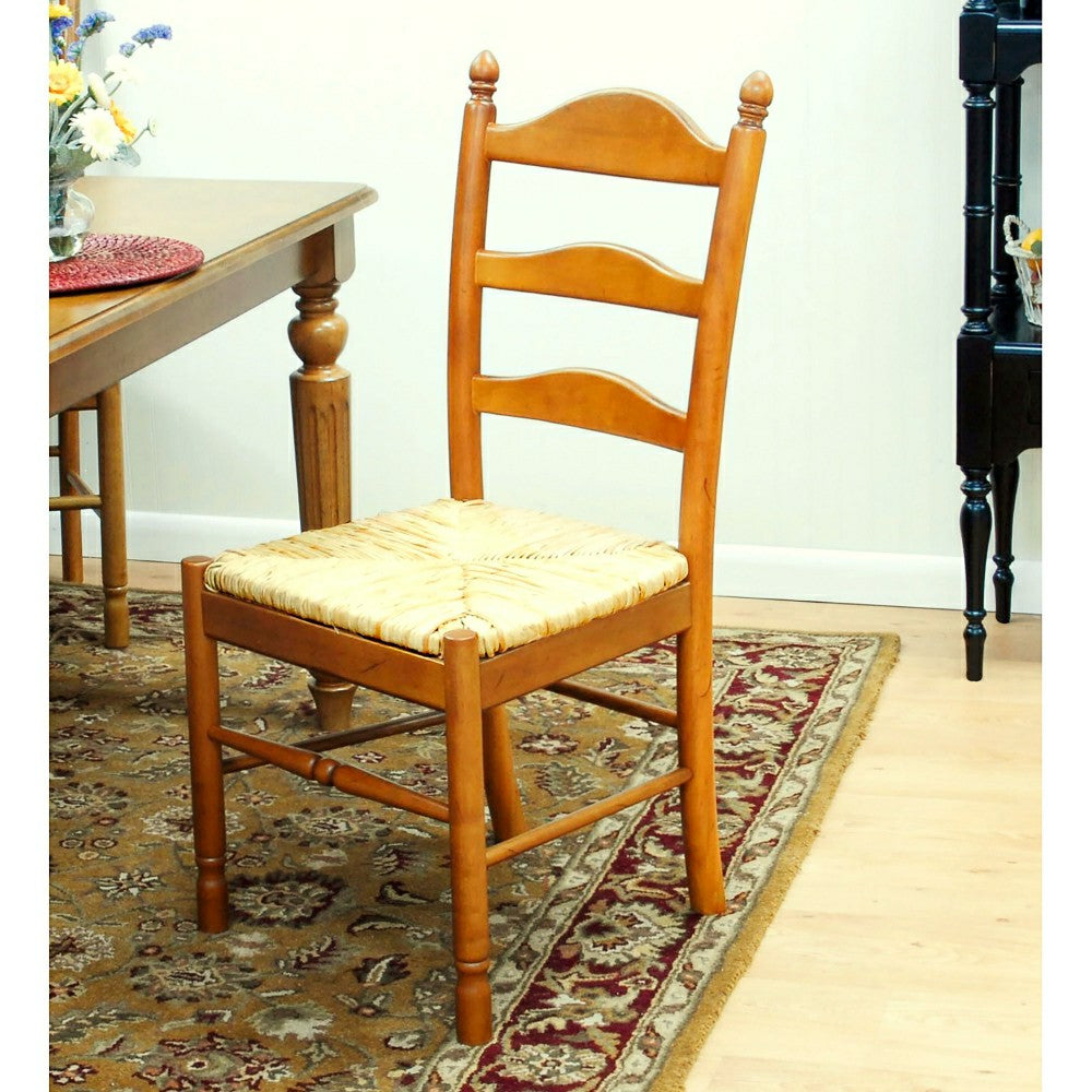 Plow & Hearth Farmhouse Hardwood Ladder Back Chair