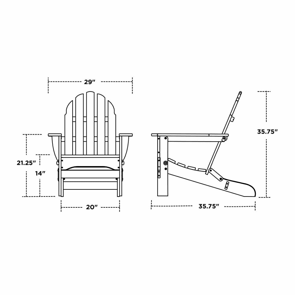 Plow & Hearth Poly-Wood Adirondack Chair