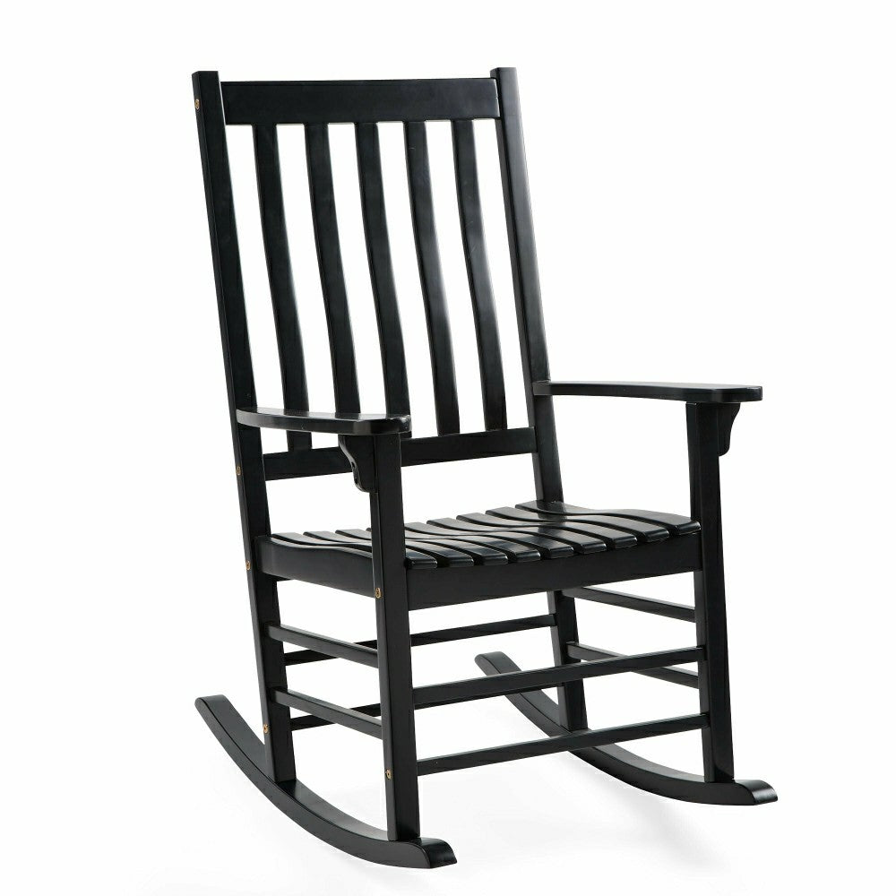Plow & Hearth Slatted Wood Rocker