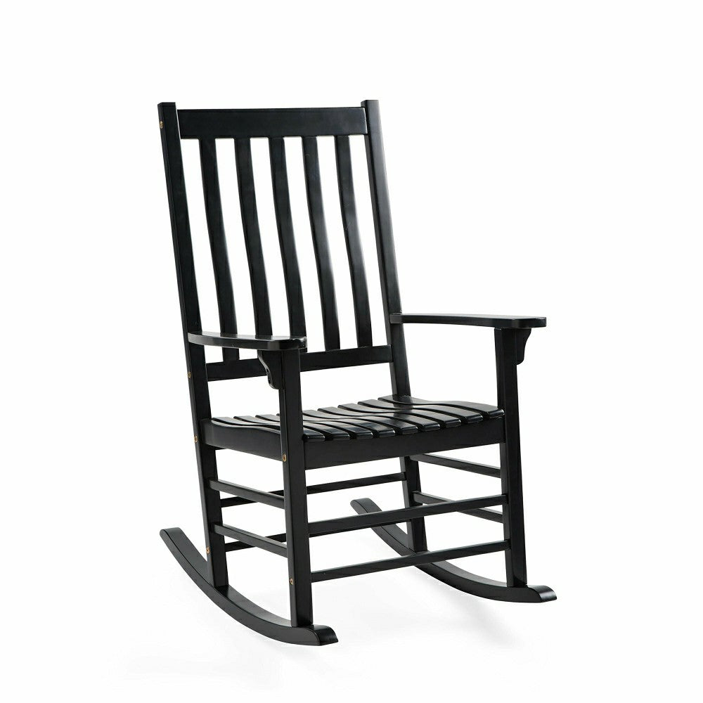 Plow & Hearth Slatted Wood Rocker