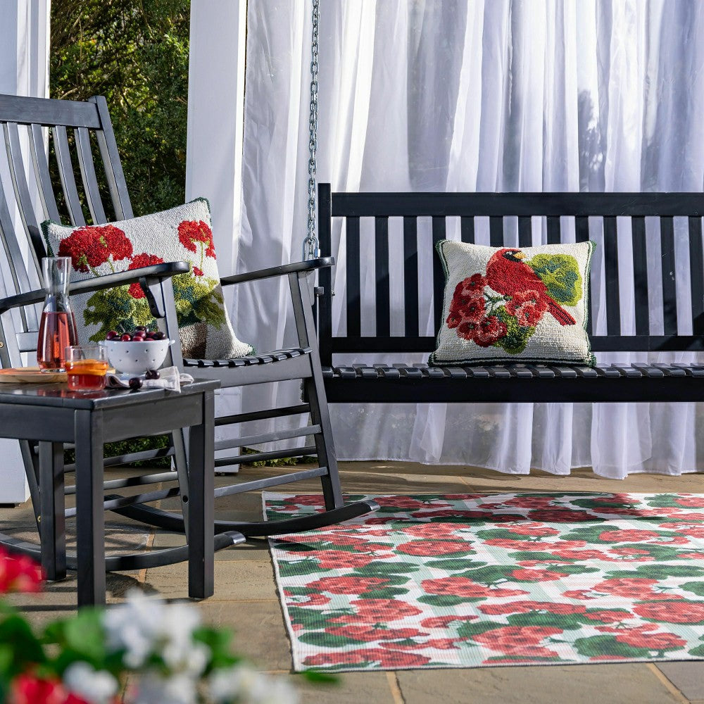 Plow & Hearth Slatted Wood Rocker