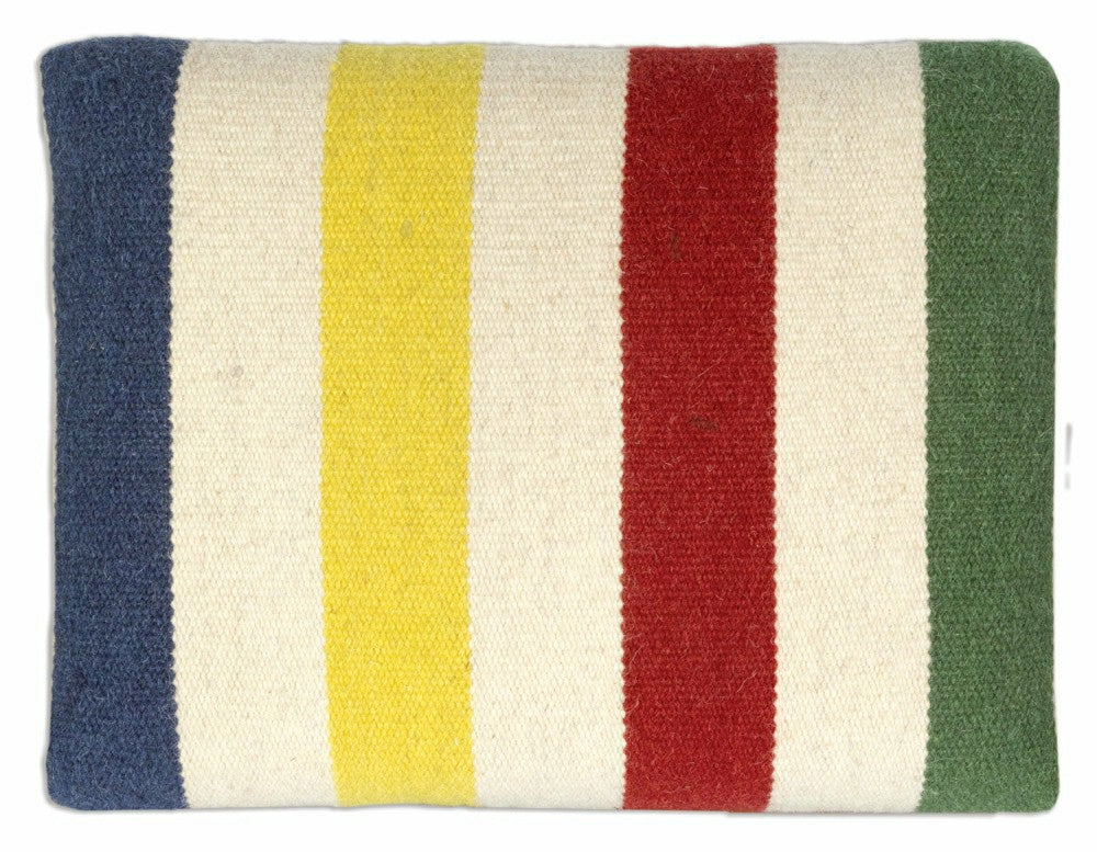 Plow & Hearth Hudson Bay Hand-Hooked Footstool