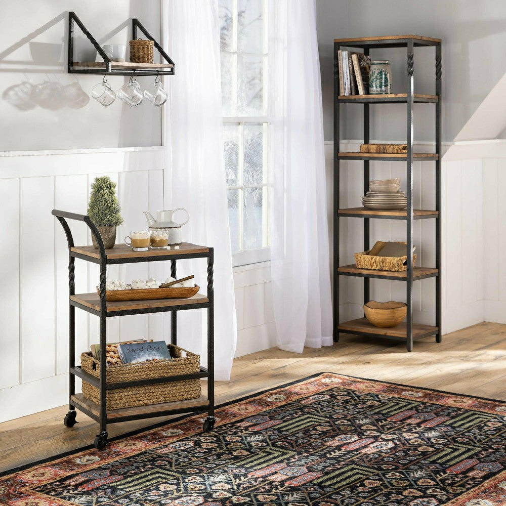 Plow & Hearth Deep Creek Etagere Storage Stand with Shelves