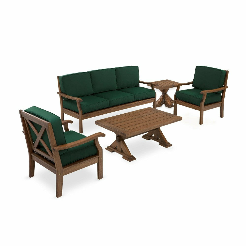 Plow & Hearth Sofa Set: Sofa, Chairs, & 2 Tables