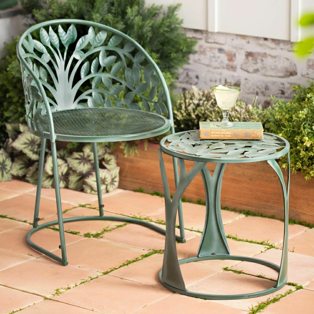 Plow & Hearth Tree of Life Table & Chair Set