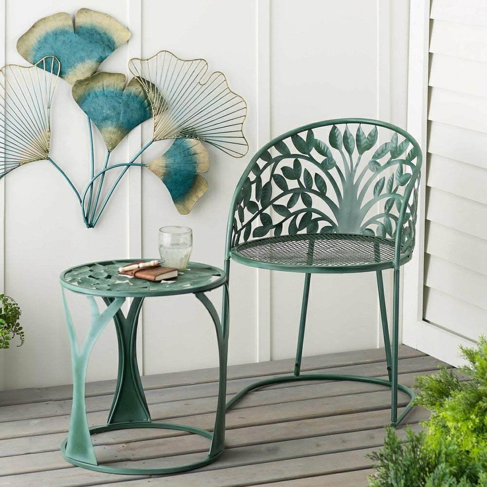 Plow & Hearth Tree of Life Table & Chair Set