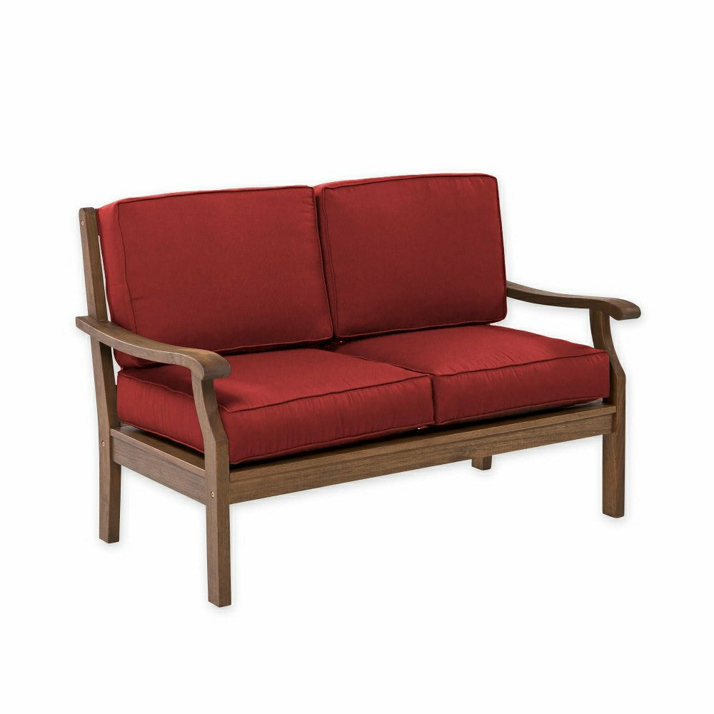 Plow & Hearth Claremont Deep Seating Love Seat w/Cushions