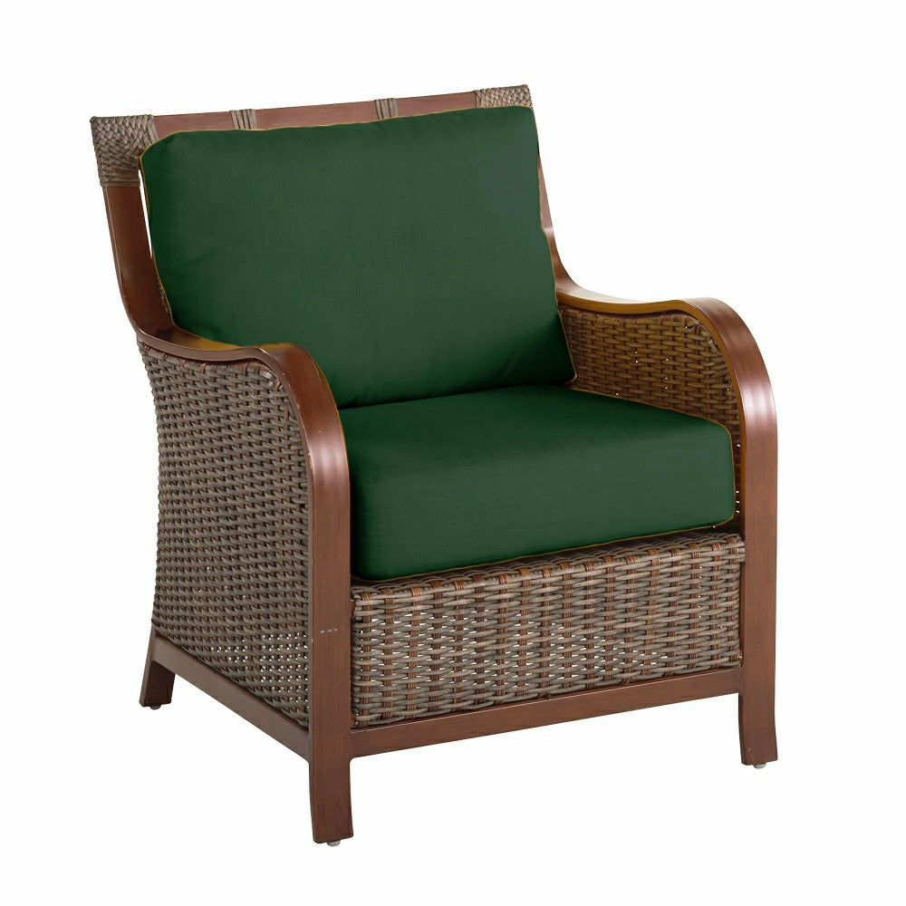Plow & Hearth Urbanna Premium Wicker Chair w/Luxury Cushions