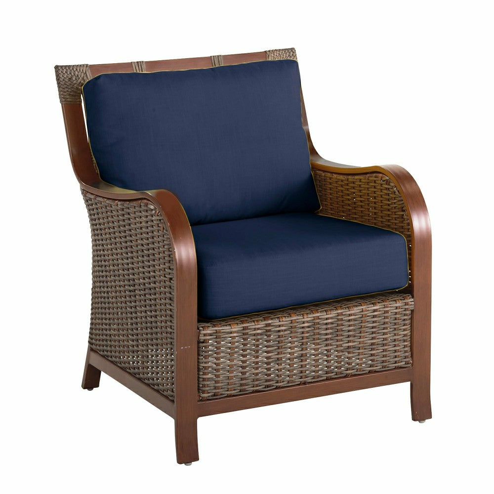 Plow & Hearth Urbanna Premium Wicker Chair w/Luxury Cushions