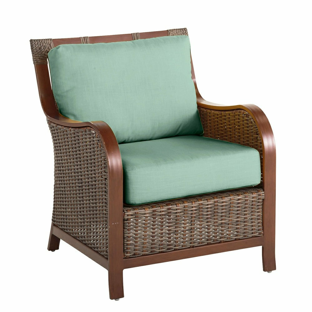 Plow & Hearth Urbanna Premium Wicker Chair w/Luxury Cushions