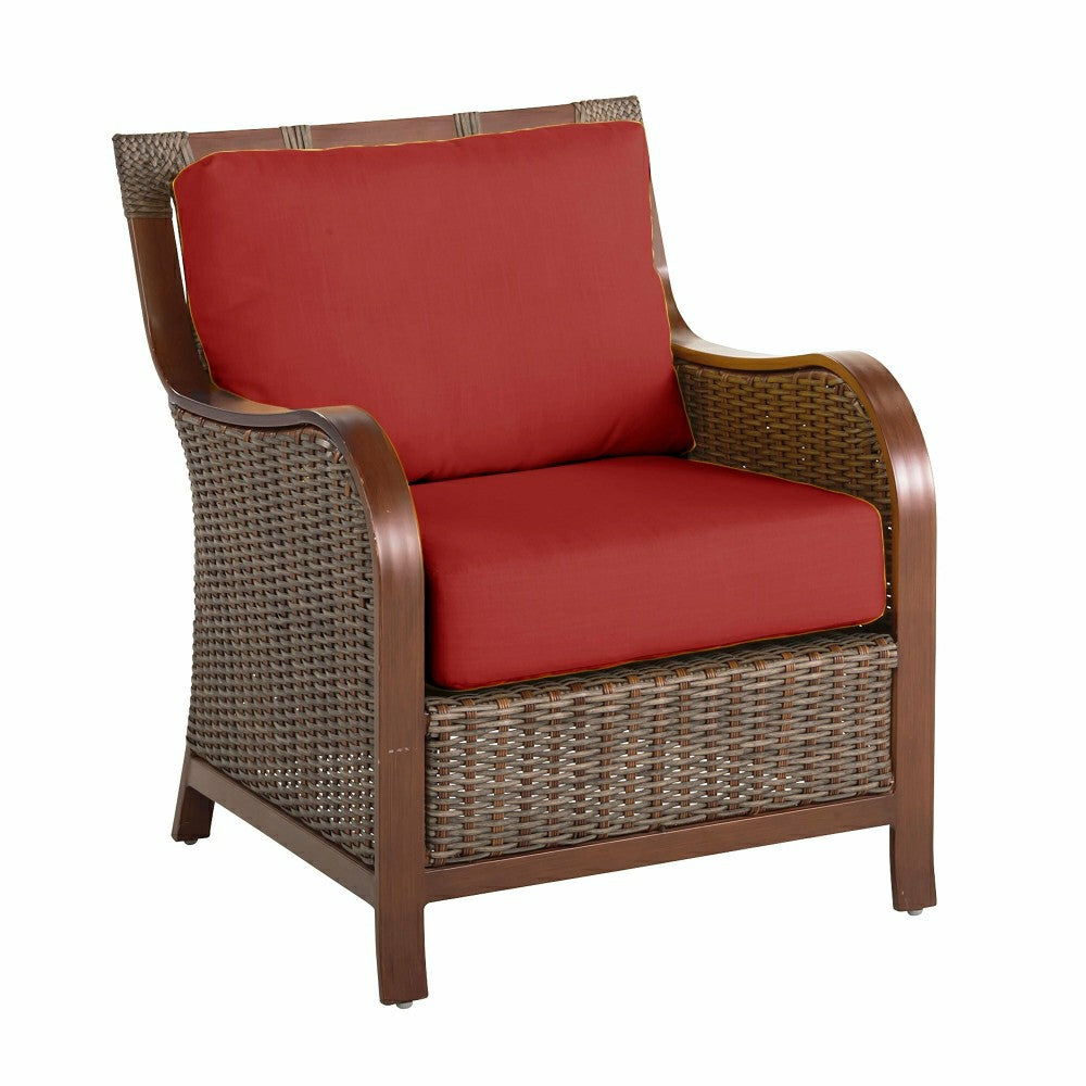 Plow & Hearth Urbanna Premium Wicker Chair w/Luxury Cushions