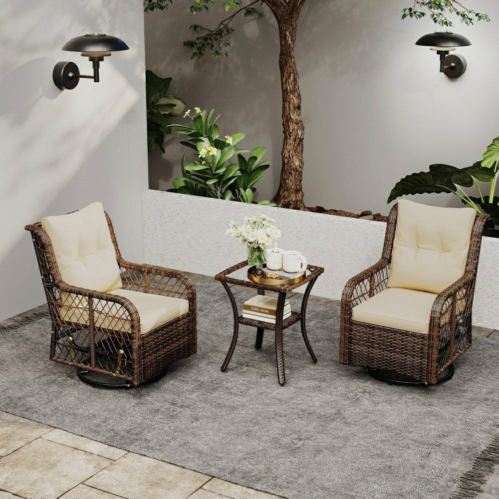 Plow & Hearth 3 Piece Patio Furniture Set