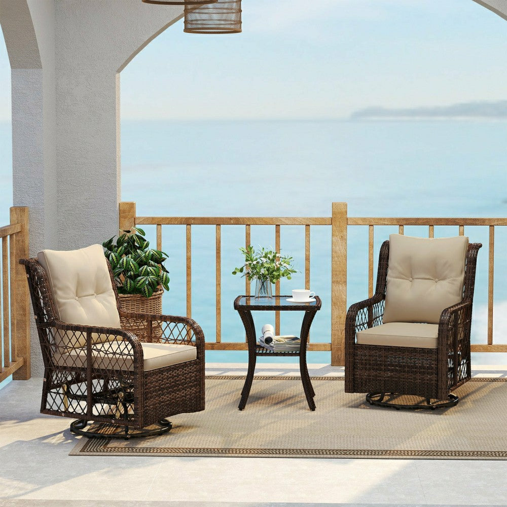 Plow & Hearth 3 Piece Patio Furniture Set