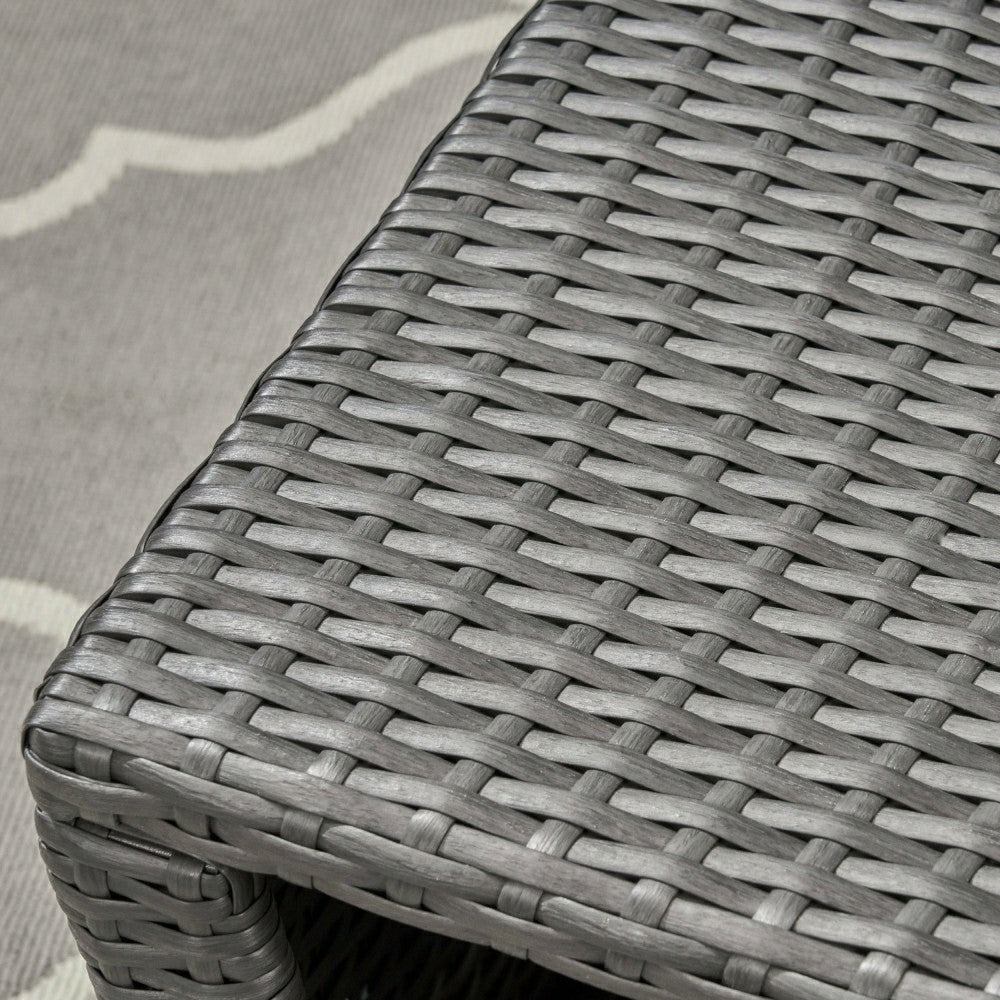 Plow & Hearth St Lucia Rattan Coffee Table