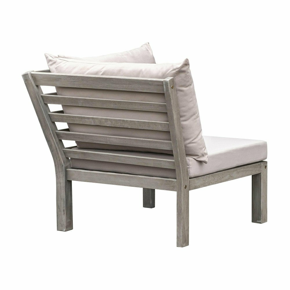 Plow & Hearth Ridgewind Outdoor Sectional Sofa Seating Set With Cocktail Table