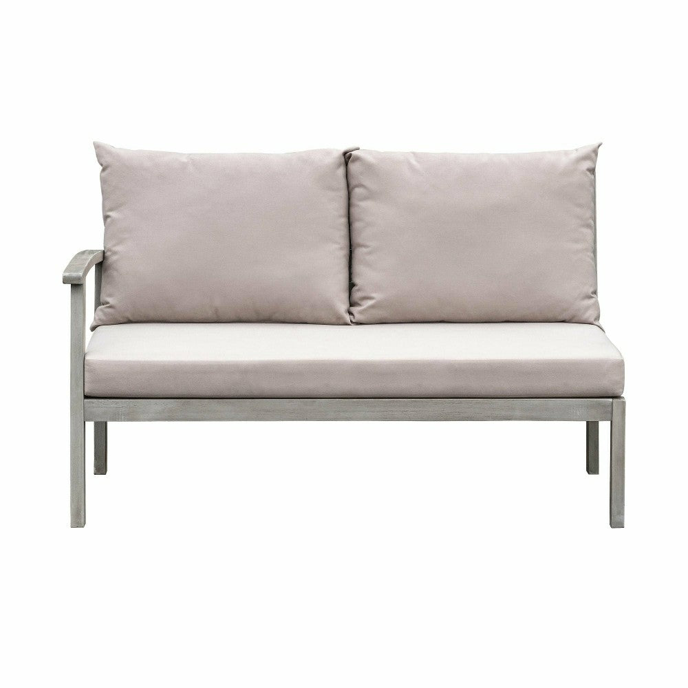 Plow & Hearth Ridgewind Outdoor Sectional Sofa Seating Set With Cocktail Table