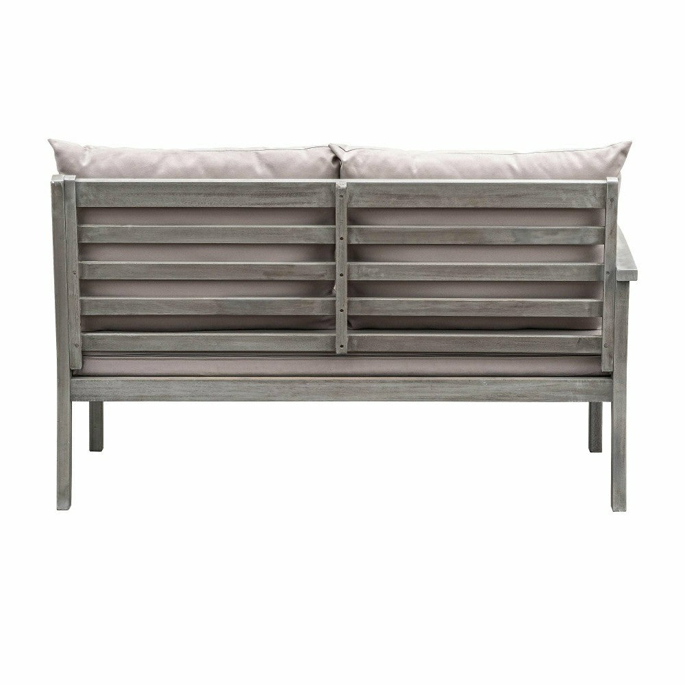 Plow & Hearth Ridgewind Outdoor Sectional Sofa Seating Set With Cocktail Table
