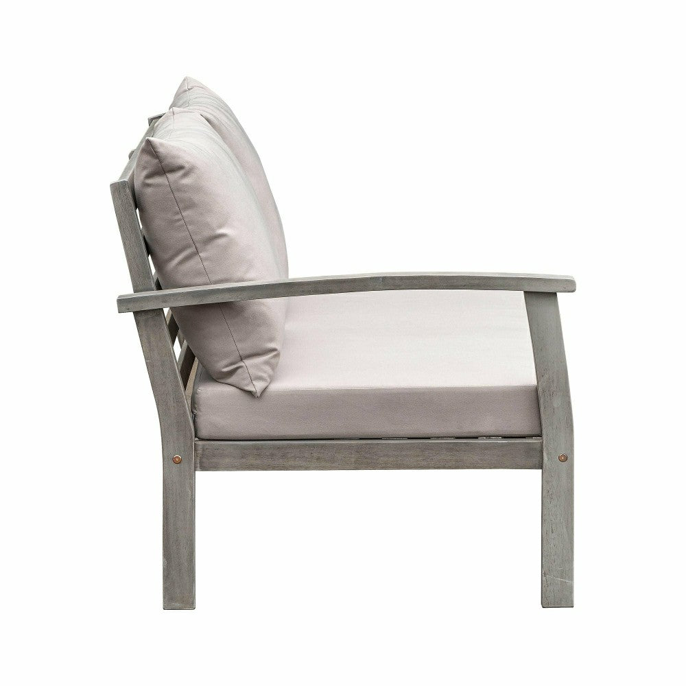 Plow & Hearth Ridgewind Outdoor Sectional Sofa Seating Set With Cocktail Table