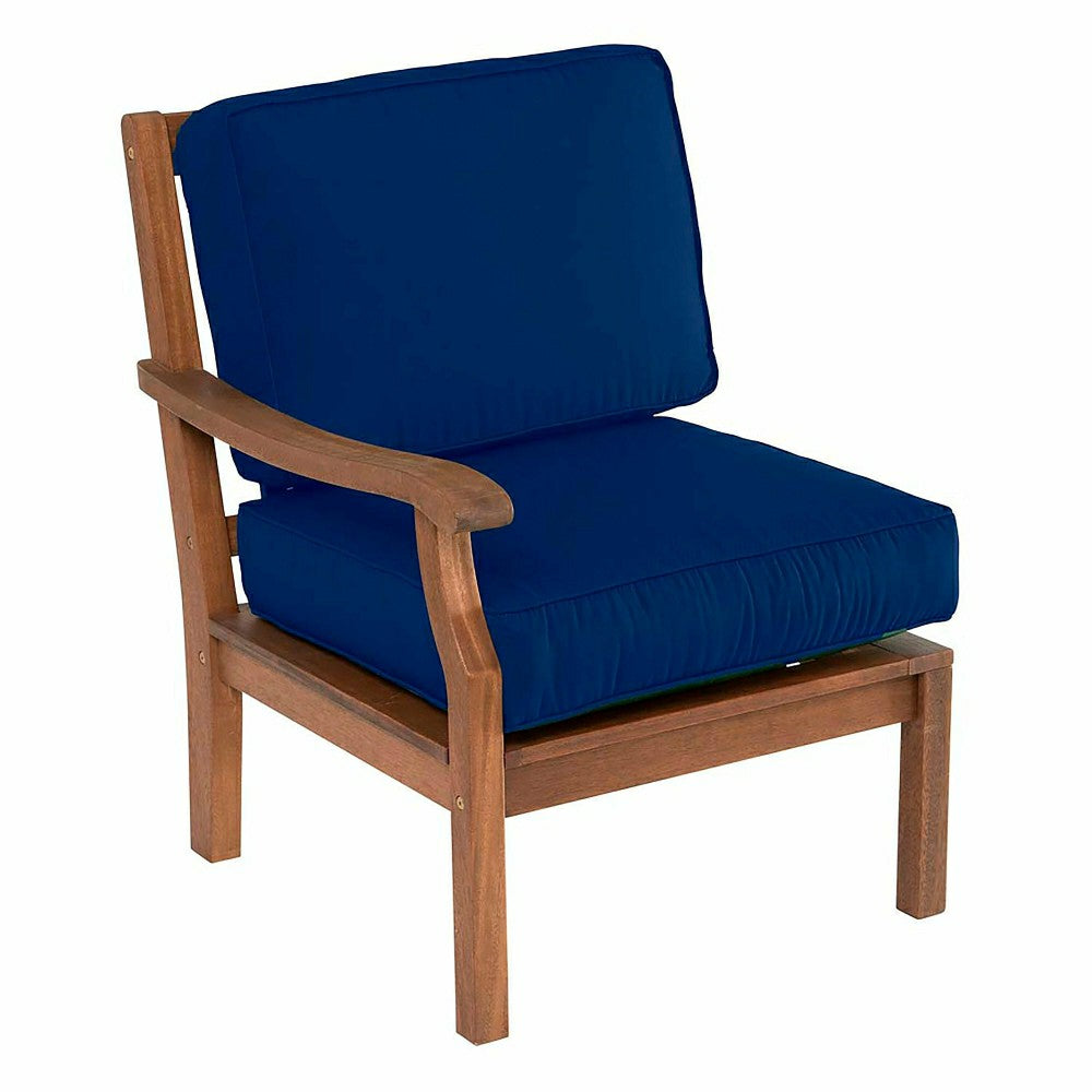 Plow & Hearth Claremont Sectional Chair w/Right Arm w/Cushions