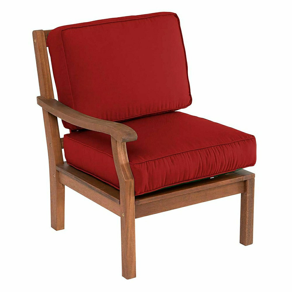 Plow & Hearth Claremont Sectional Chair w/Right Arm w/Cushions
