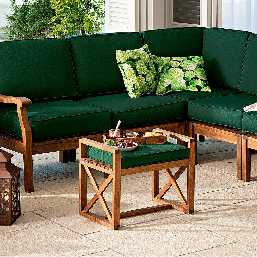 Plow & Hearth Claremont Sectional Chair w/Right Arm w/Cushions