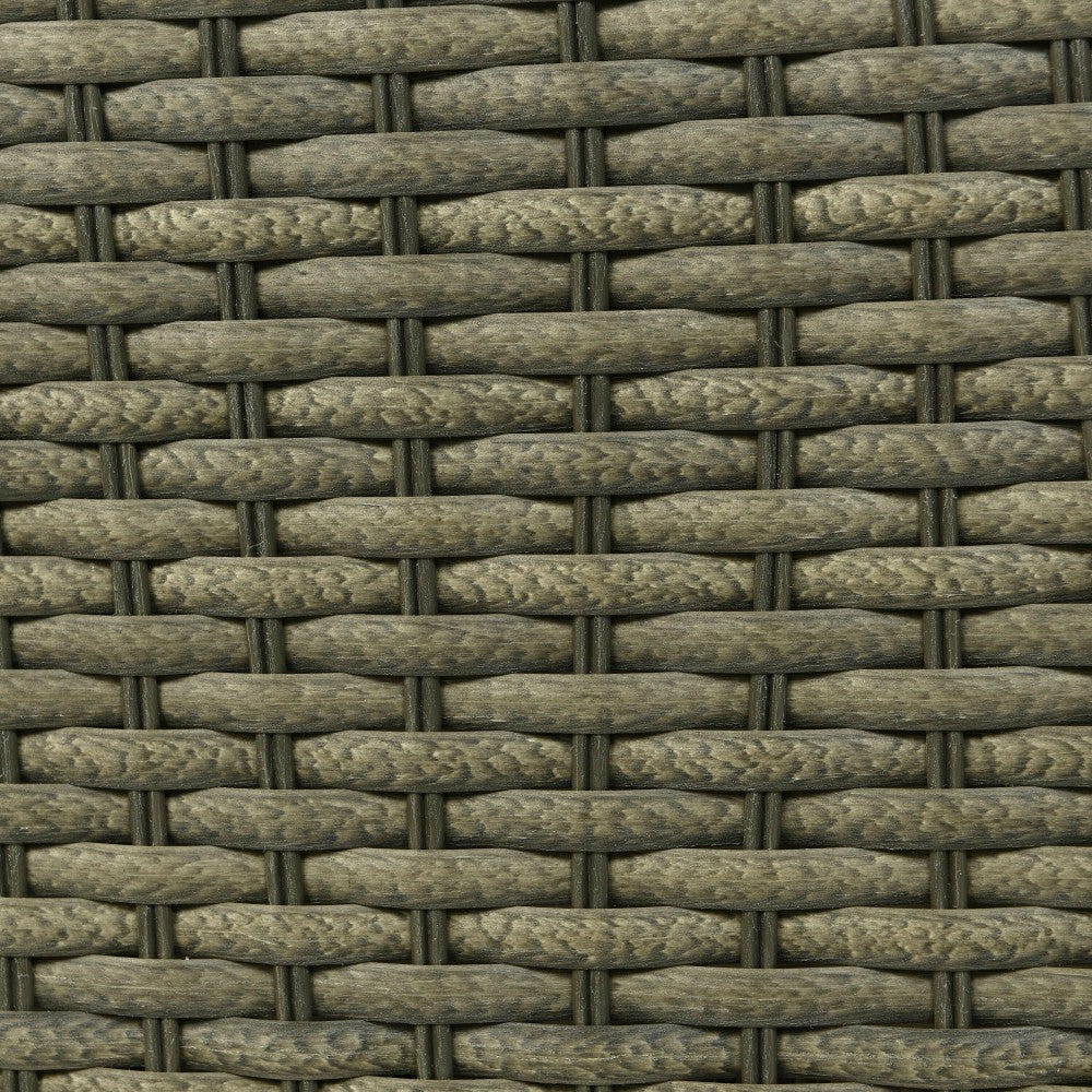 Plow & Hearth Compact Modular Wicker Balcony Seating Set with Multiple Configuration