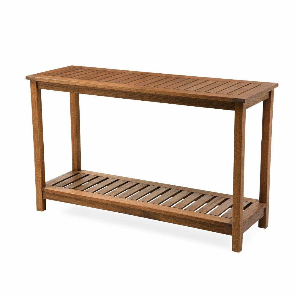 Plow & Hearth Eucalyptus Wood Console Table