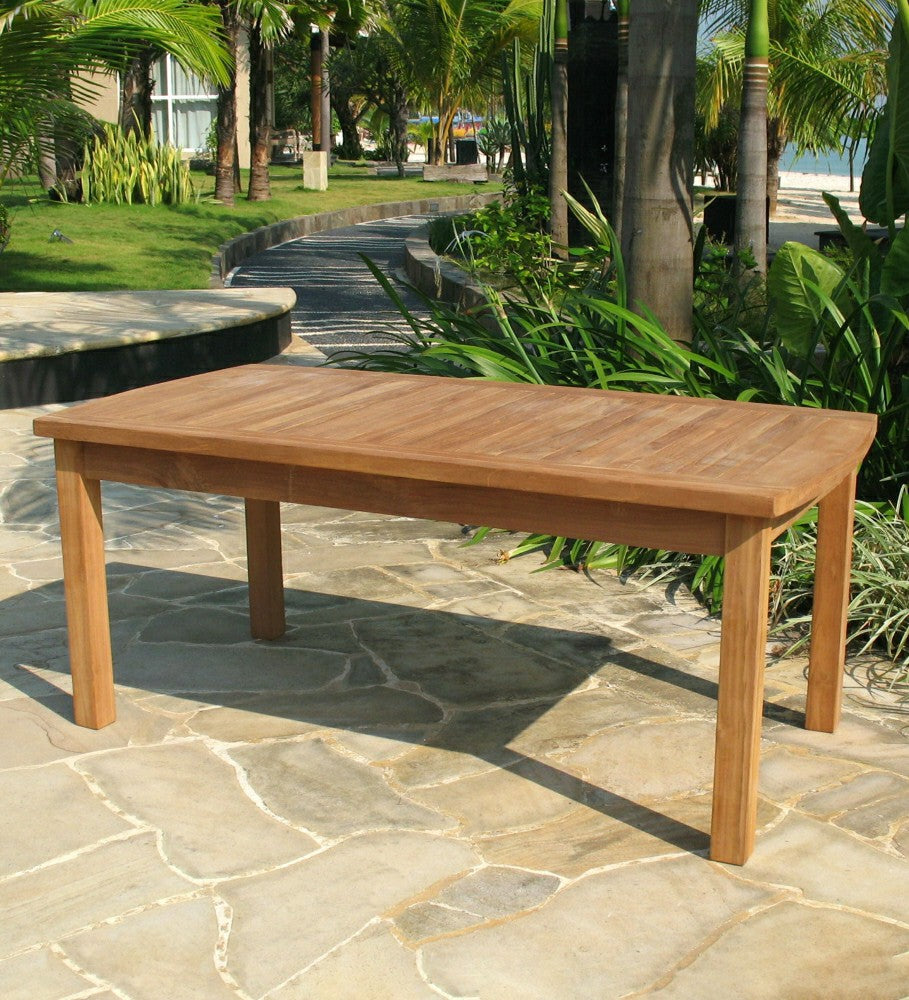 Plow & Hearth Rectangular Teak Coffee Table