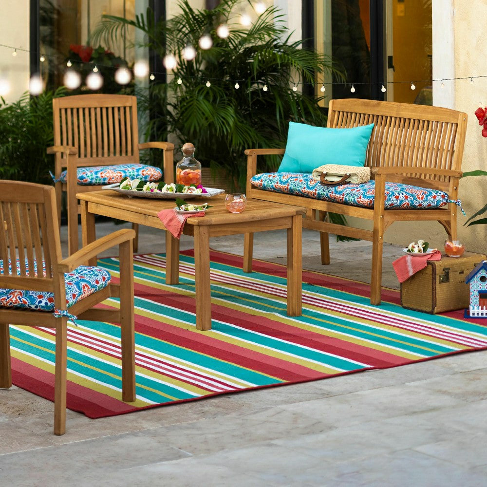 Plow & Hearth Rectangular Teak Coffee Table