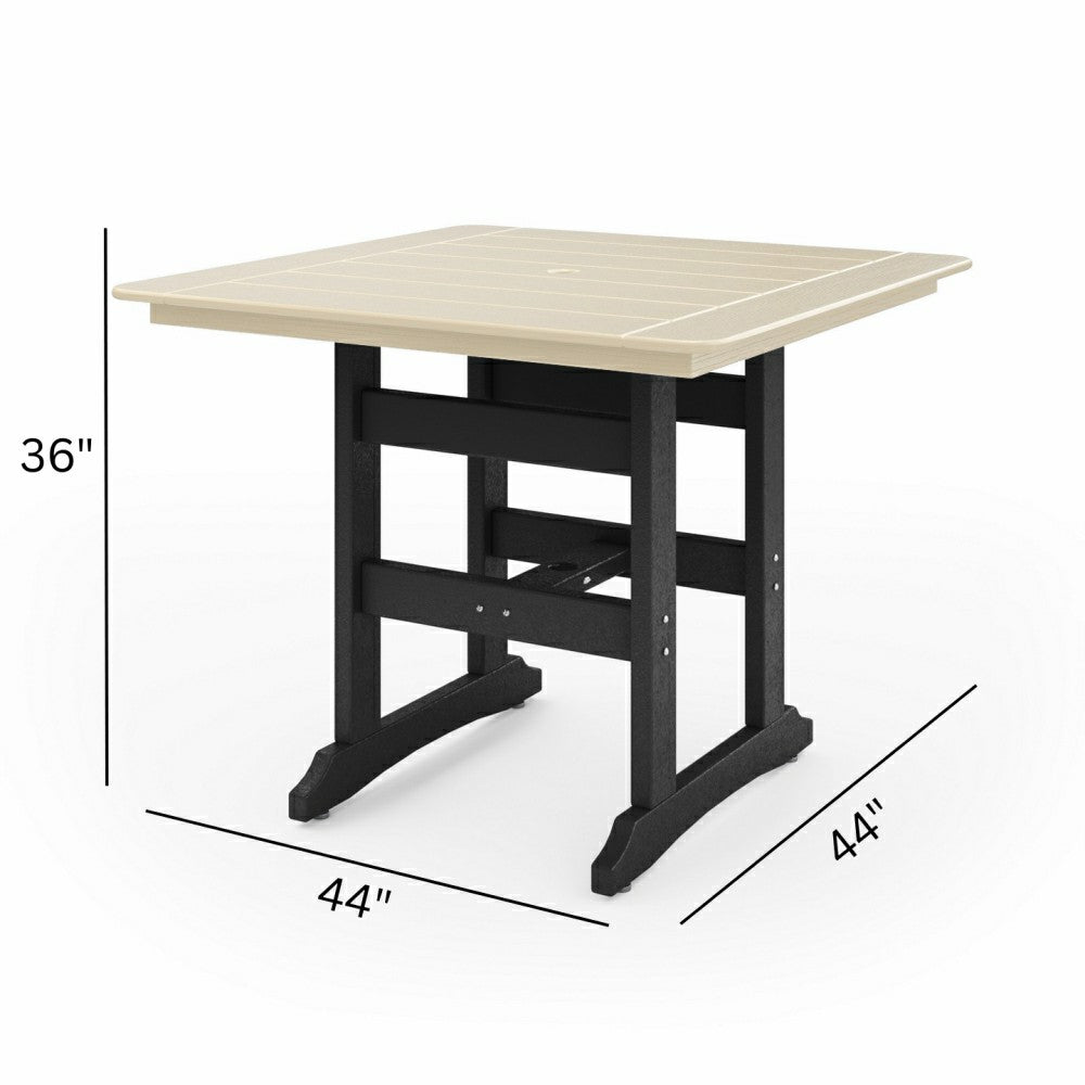Plow & Hearth Savannah Square Counter Table, 44"
