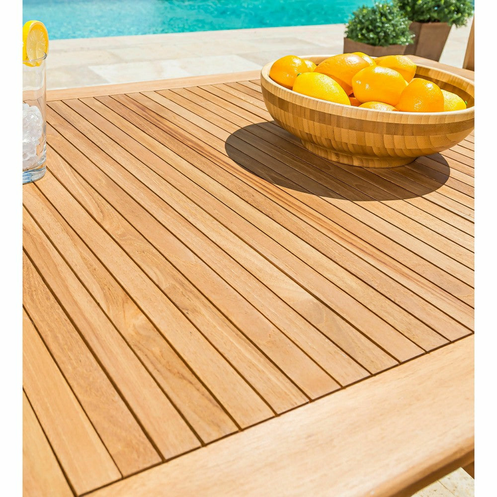 Plow & Hearth Rectangular Teak Dining Table